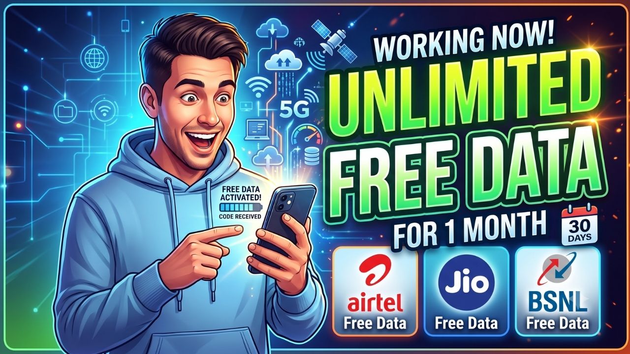 Unlimited Free Data Code for 1 Month